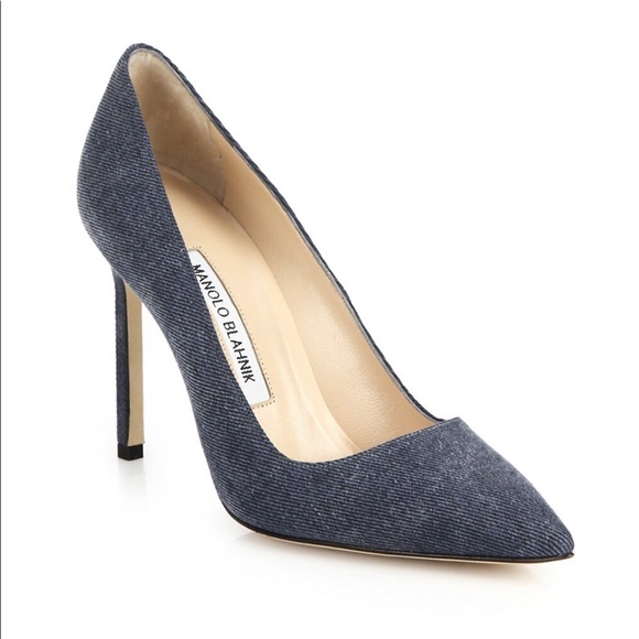 Manolo Blahnik Blue Heels